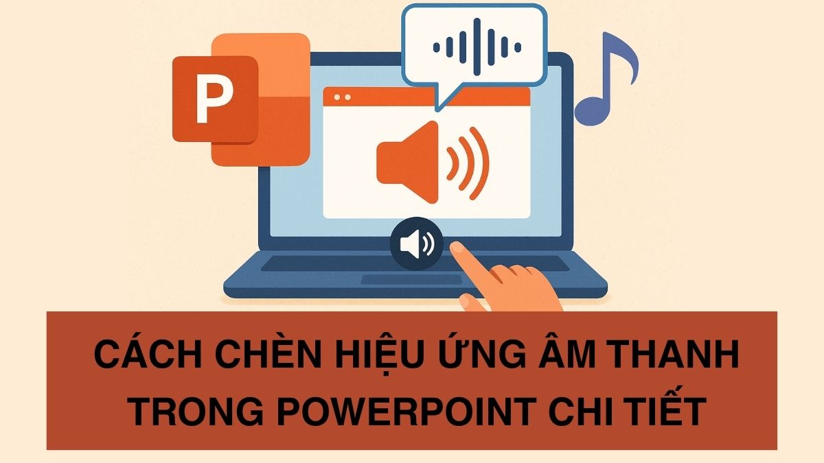 Cách chèn hiệu ứng âm thanh trong PowerPoint chi tiết